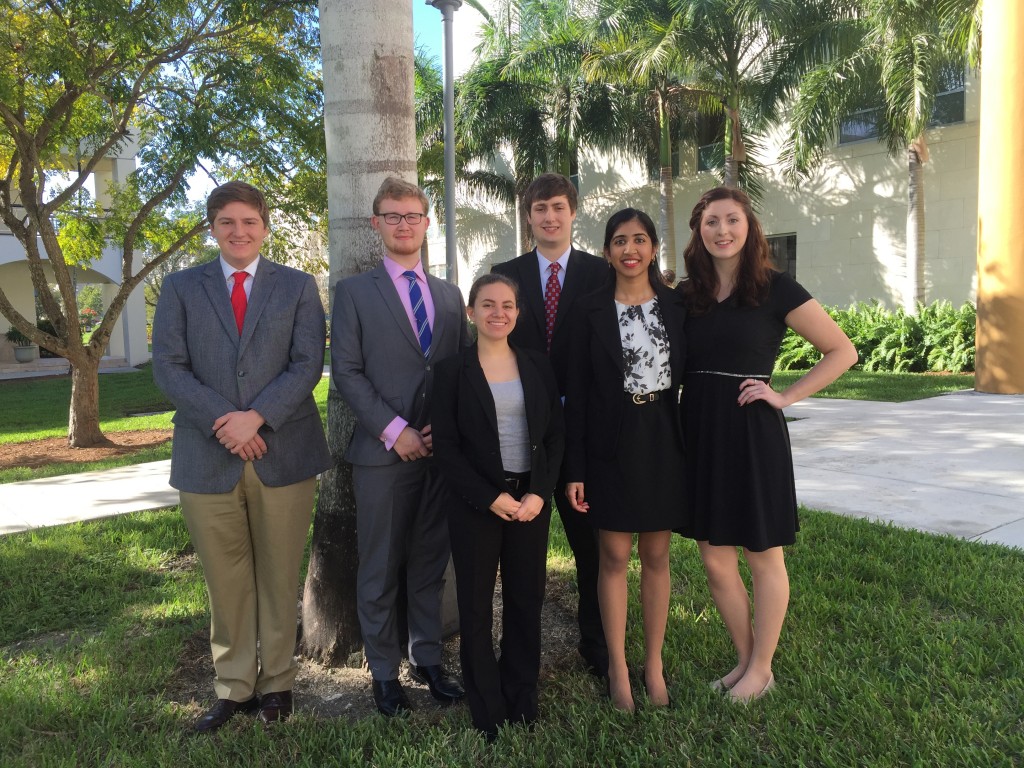 UConn Moot Court Competition Team 2015 in Miami